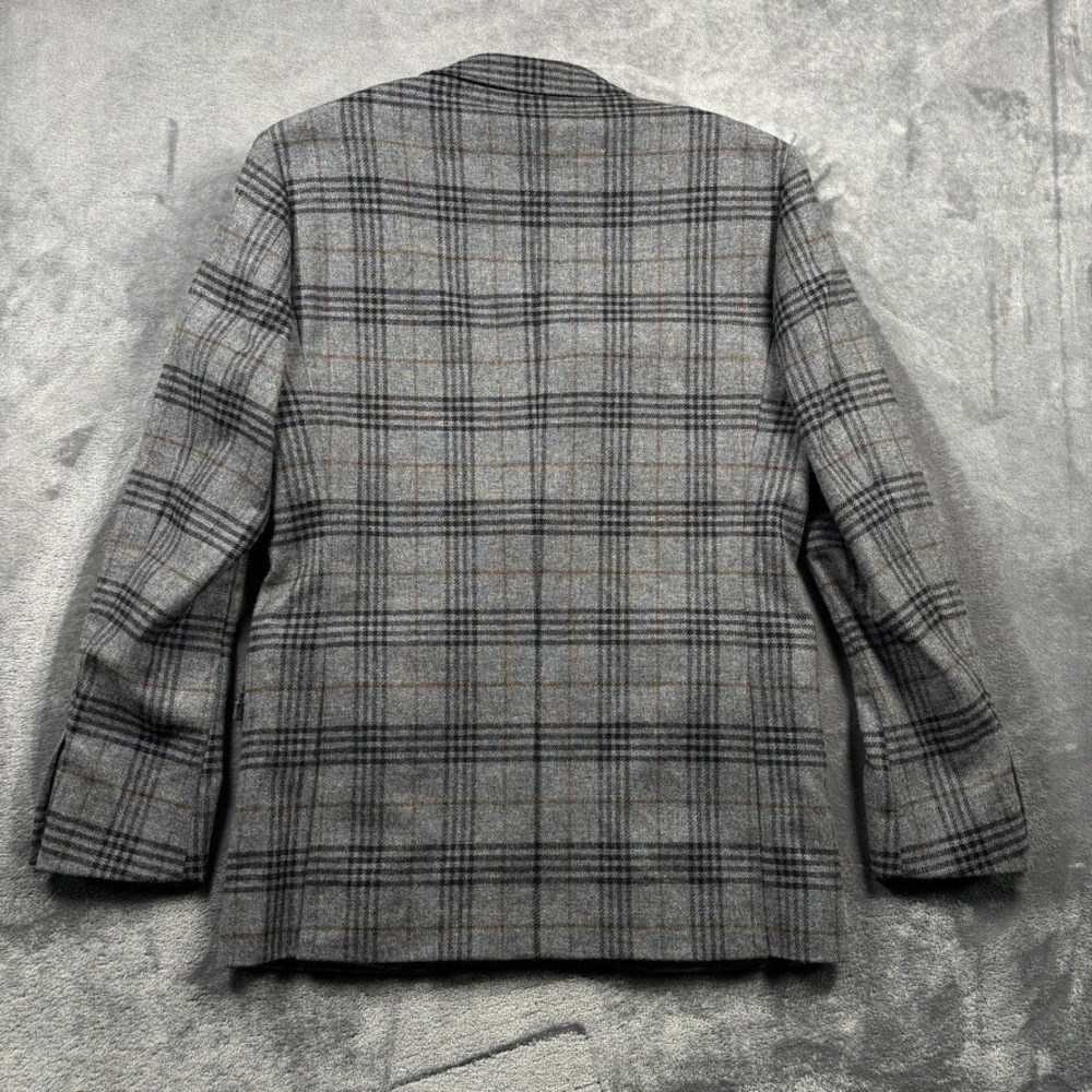 J Crew Ludlow Sport Coat Mens 38R Gray Glen Plaid Irish Wool Magee of Donegal - Picture 8 of 15